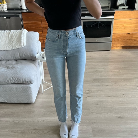 Agolde 90s Pinch Waist Denim Jeans - Picture 3 of 8